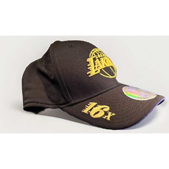 NBA Los Angeles Lakers Adidas Special Edition 16x World Champions RARE Hat Cap - Picture 3 of 9
